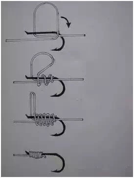 钓鱼主线绑钩方法图解,翻板钩的最佳绑法图解