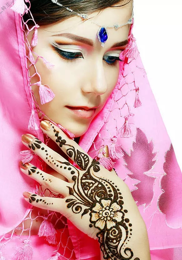 印度新娘妆摄影,印度的新娘妆异域风情简直美爆了