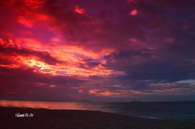 三亚最美的夕阳日落,夕阳的落下
