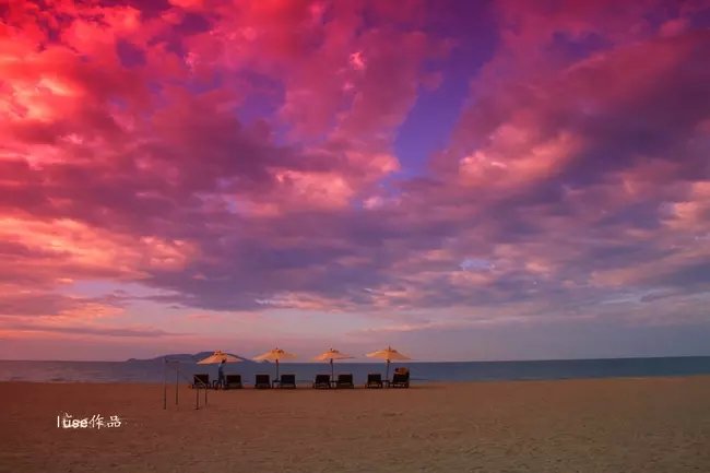 三亚最美的夕阳日落,夕阳的落下