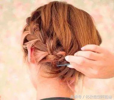宴会编发盘发中短发,短发的妹子快来get短发编发