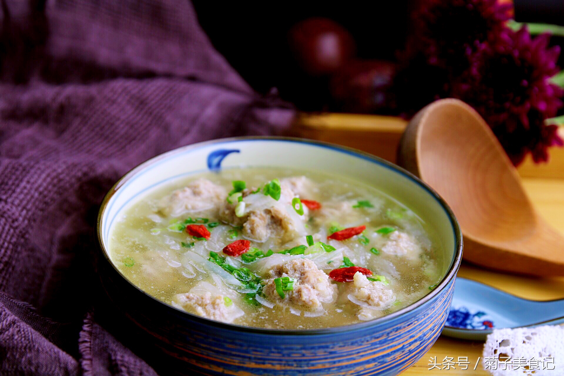 萝卜丝肉丸子汤正宗做法,正宗萝卜丝丸子汤