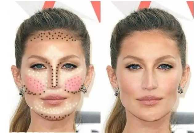 立体小v脸的画法,v型脸怎么修容