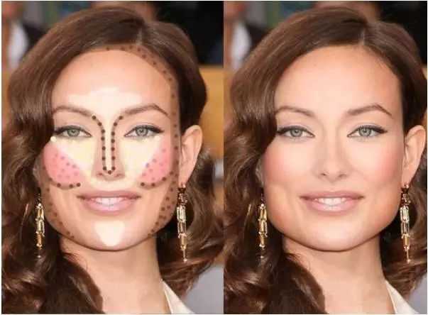 立体小v脸的画法,v型脸怎么修容