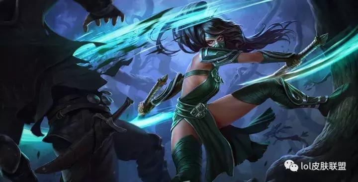 lol皮肤手感鉴赏,lol手游阿卡丽铁血女忍皮肤展示