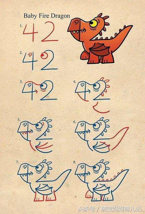 手工画儿童简笔画基础入门,画超萌超可爱超级简单简笔画