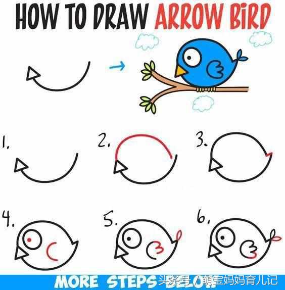 手工画儿童简笔画基础入门,画超萌超可爱超级简单简笔画