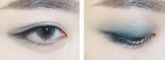 烟熏妆应该怎么化妆才好看,化妆教程烟熏妆蓝色黑色白色