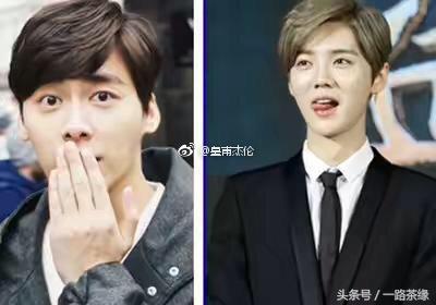 鹿晗三七分发型教学,鹿晗钢夹烫中分发型