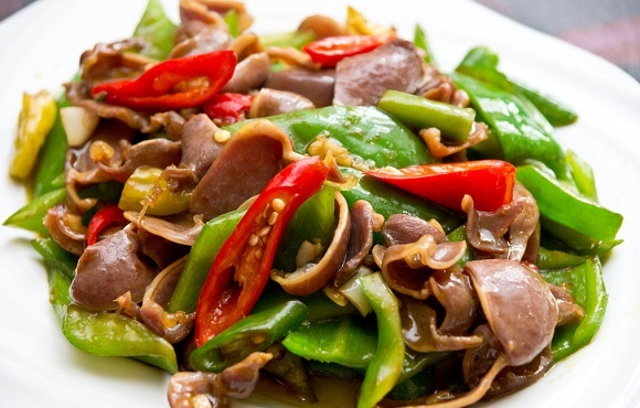 爆炒香辣鸡胗好吃下饭,下饭下酒的爆炒鸡胗越教越有嚼劲