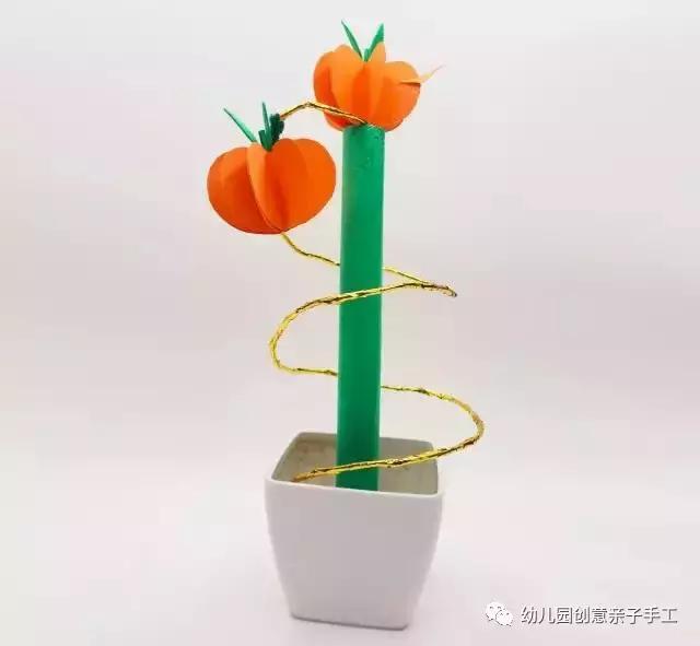 幼儿园元旦手工制作：鞭炮灯笼卡纸舞龙等，8个教程“年味”十足