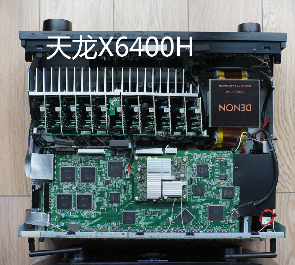 天龙AVR-X6400H和马兰士SR6012拆解！谈两台相差一万的AV功放区别