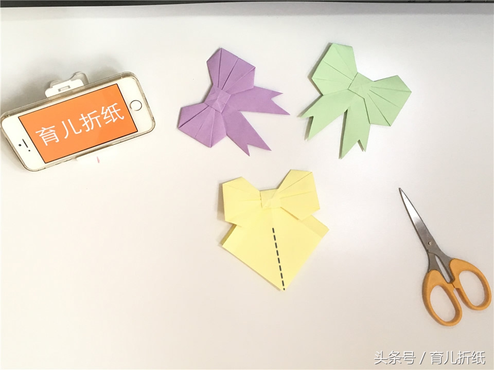 如何折纸迷你带蝴蝶结的高跟鞋,可以戴在头上的折纸蝴蝶结怎么做