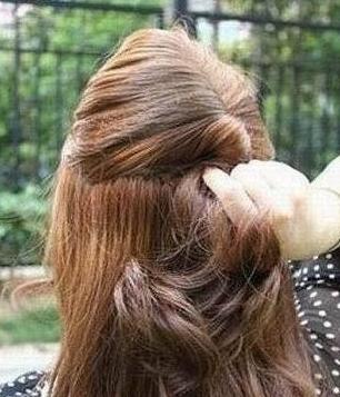 韩式公主头发型图解,韩式公主头扎头发视频