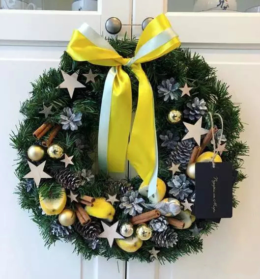 花艺视频教程气球鲜花,嘉星圣诞花环diy