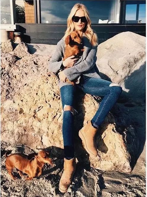 ugg穿搭很潮却很土,谁说穿oversize的就没有好身材