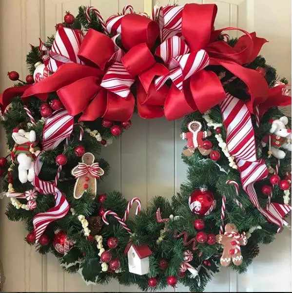 花艺视频教程气球鲜花,嘉星圣诞花环diy