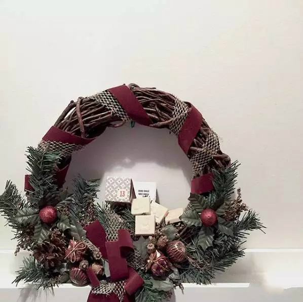 花艺视频教程气球鲜花,嘉星圣诞花环diy