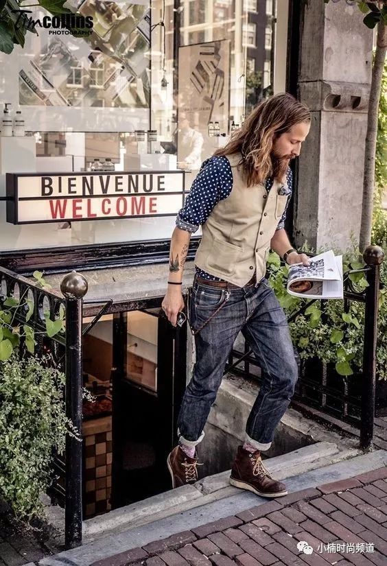型男穿搭马丁靴,秋冬爆款型男必备百搭潮靴