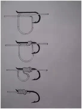 钓鱼主线绑钩方法图解,翻板钩的最佳绑法图解