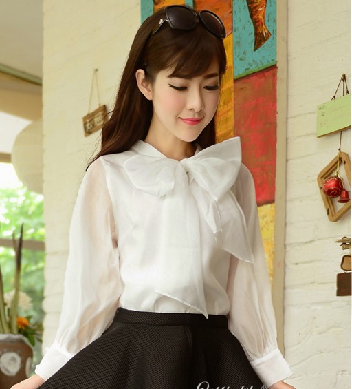 MEDECOO雪纺衬衫,中老年雪纺长袖衬衫女士