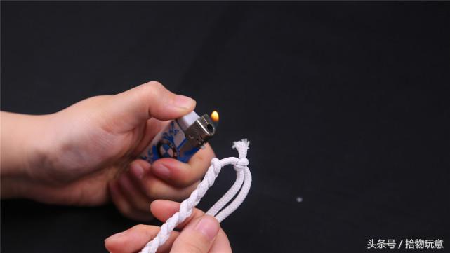 旧鞋带编织手工制作,简易松紧鞋带废物利用