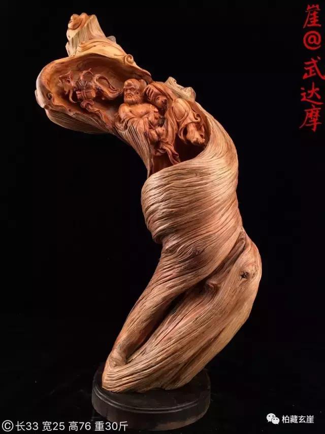 奇形怪状树头根雕摆件雕刻视频,树根变艺术品