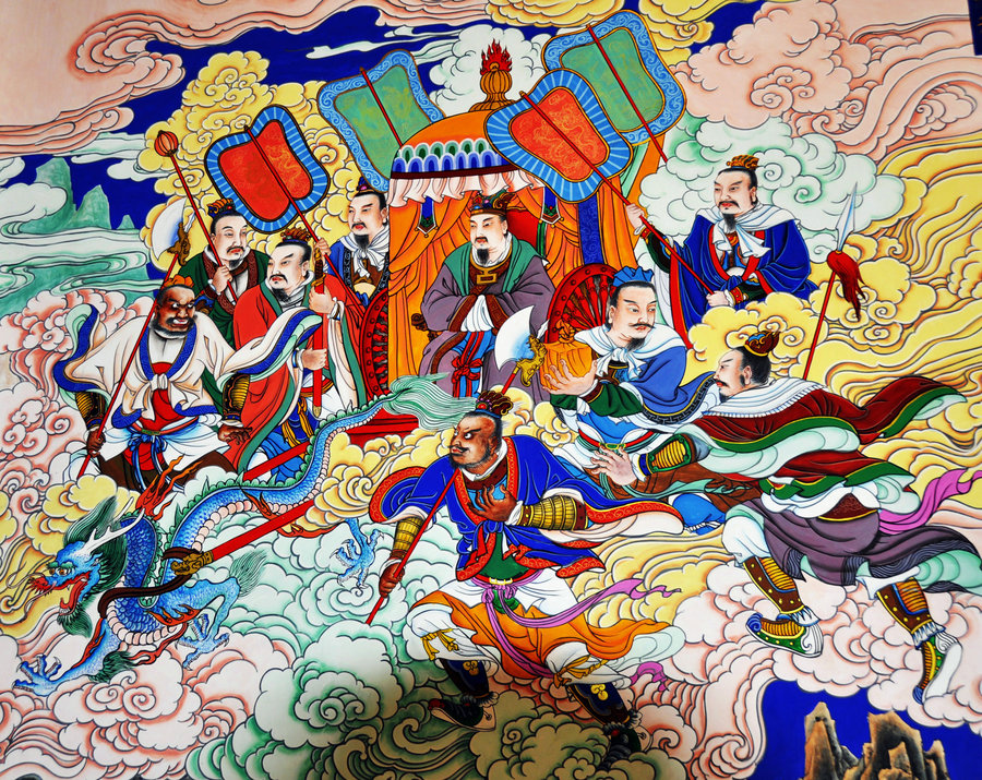 中国神仙体系和道教神仙体系,中国道教神仙谱系全图大全