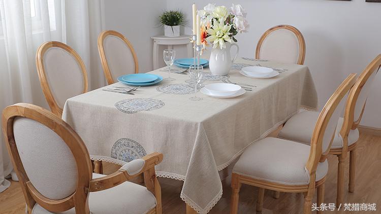 极简生活餐桌布,餐桌布高级感