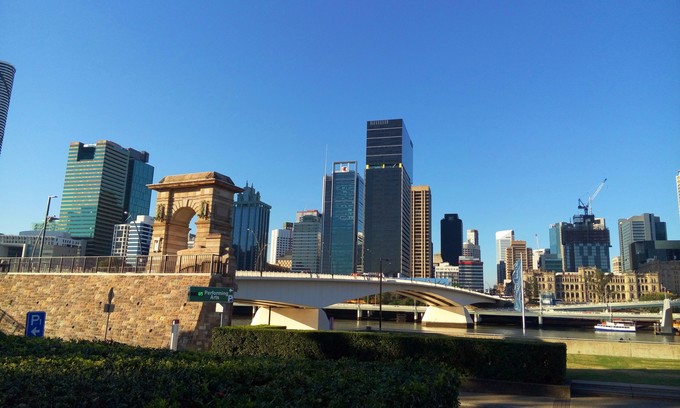 布里斯班市区游（布里斯本河、南岸公园，库萨山夜景）