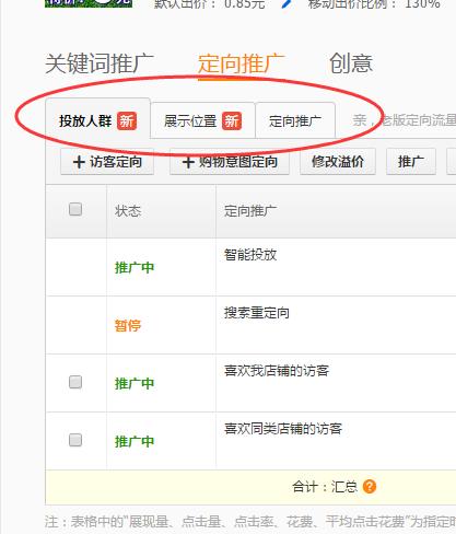 直通车定向推广入门,直通车定向推广基础教程图