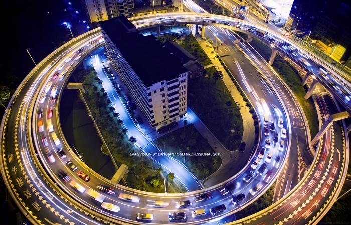 航拍夜景十大技巧,大量航拍夜景技巧和方法