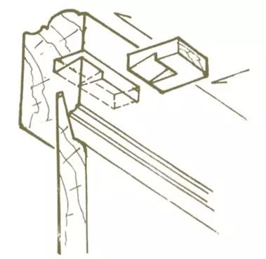 榫卯结构手绘线稿,古代家具手绘线稿