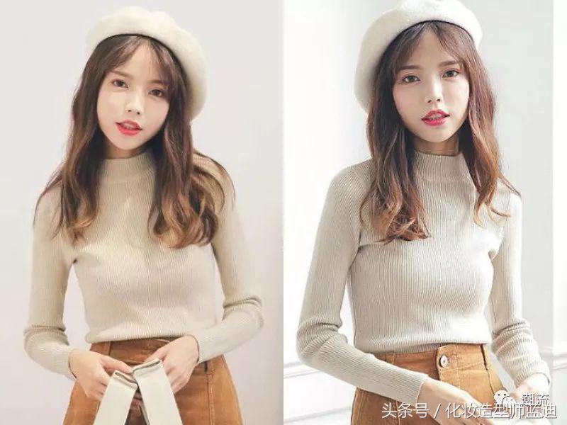 发型韩式中长马尾,头发细软的中短发型烫发教程