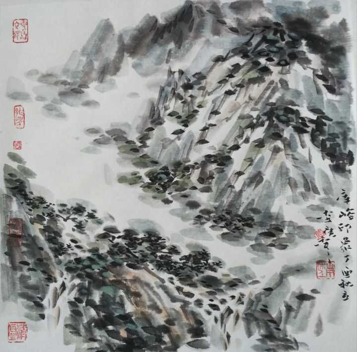 画家李庚一日一画,画家李庚作品价值