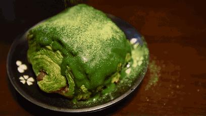 温州巷口日式庭院甜品屋！新出原谅色脏脏包，吃完脸都绿啦！