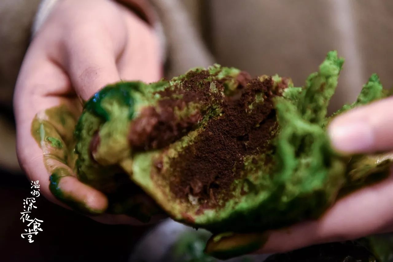 温州巷口日式庭院甜品屋！新出原谅色脏脏包，吃完脸都绿啦！