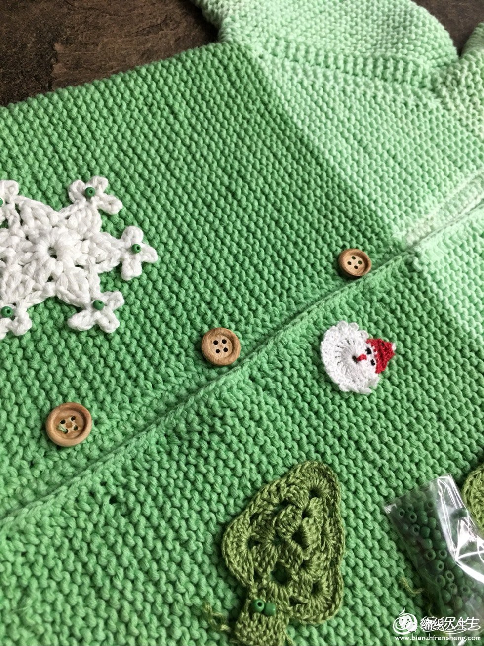 从上到下织宝宝带帽开衫棒针,从领口往下织宝宝开衫简单款