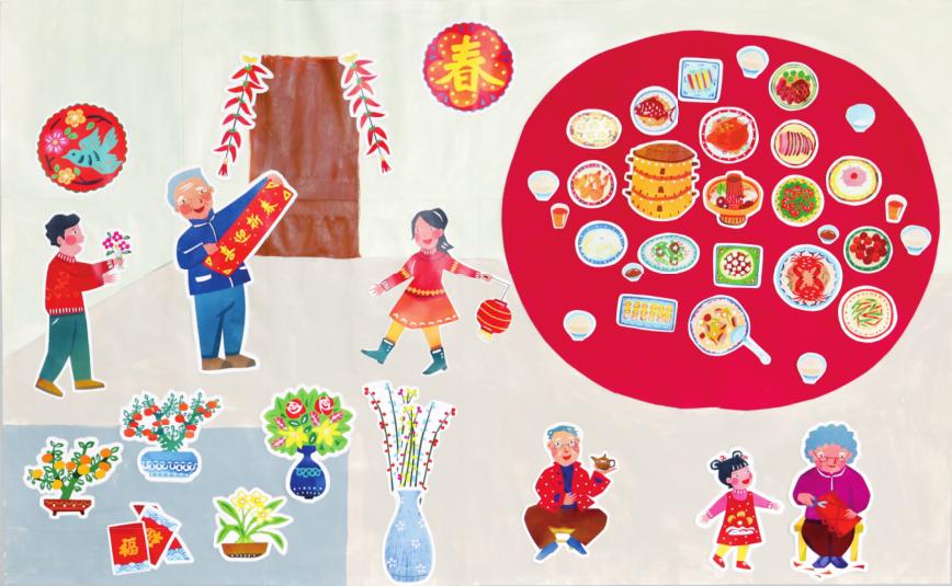 新年装饰手工幼儿园环创,幼儿园新年环创简单手工