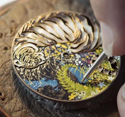 手表的珐琅是什么样的图片,手表的珐琅工艺流程是什么