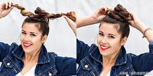 中短发扎丸子头怎么显丸子头小,减龄丸子头双丸子头