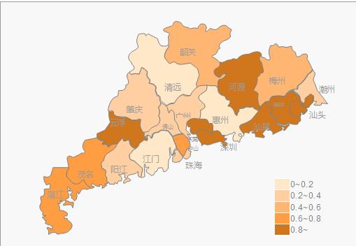 excel排序颜色填充,excel怎么制作省份热力图