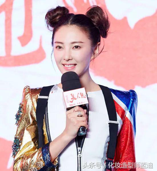 中短发扎丸子头怎么显丸子头小,减龄丸子头双丸子头