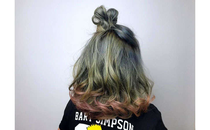 丸子头怎么扎好看又蓬松中长发,杨幂花瓣丸子头的简单扎法蓬松