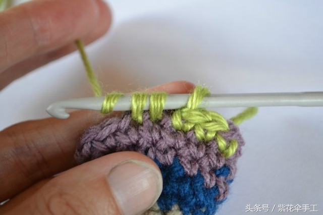 婴儿兔子帽钩织全部过程,手工编织宝宝兔子