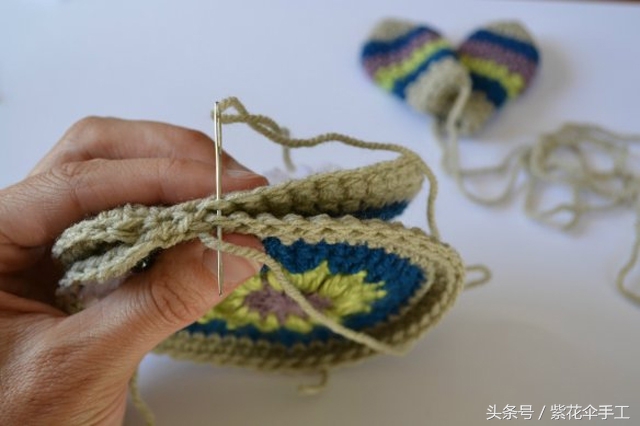 婴儿兔子帽钩织全部过程,手工编织宝宝兔子