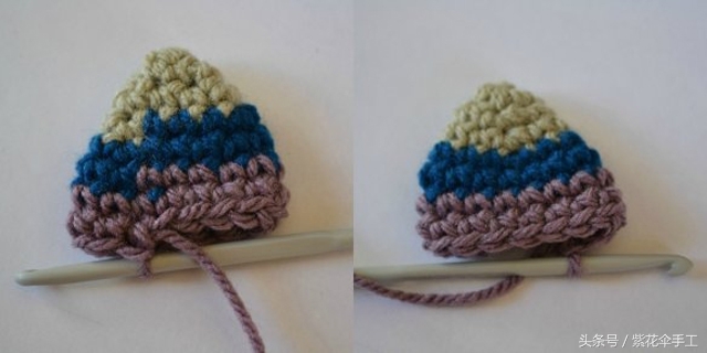 婴儿兔子帽钩织全部过程,手工编织宝宝兔子