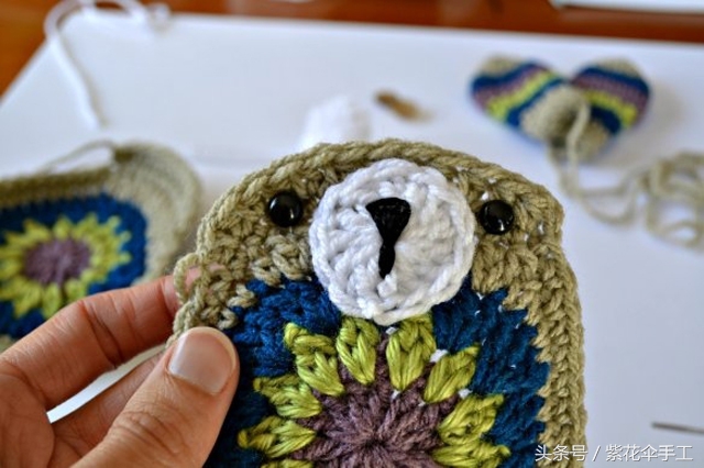 婴儿兔子帽钩织全部过程,手工编织宝宝兔子