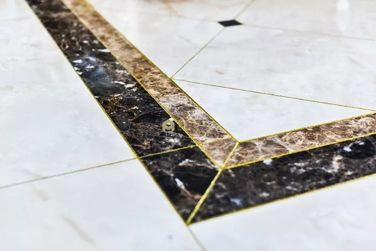 金色美缝剂提升颜值！146平欧式三居室，佛山蔚蓝湾畔业主很喜欢