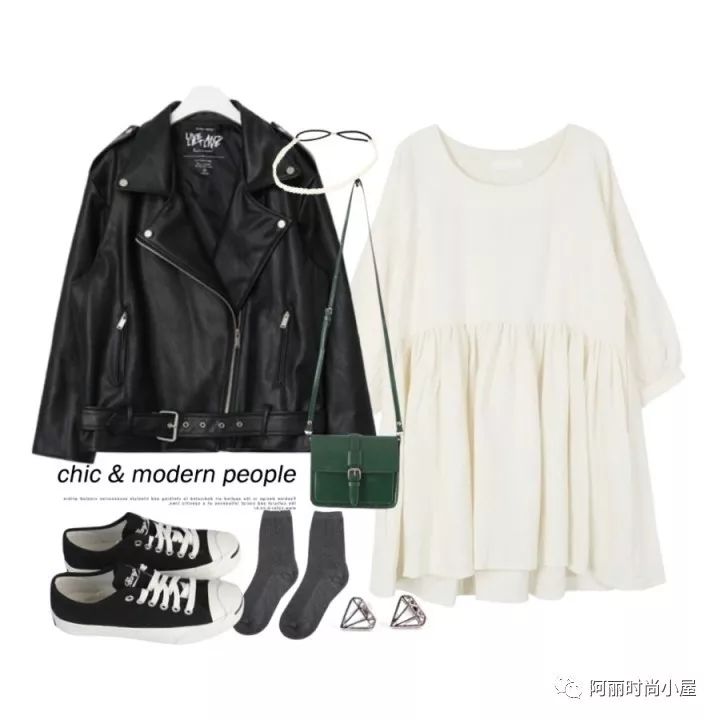 韩版皮夹克搭配什么裤子,韩版宽松皮夹克搭配什么裤子